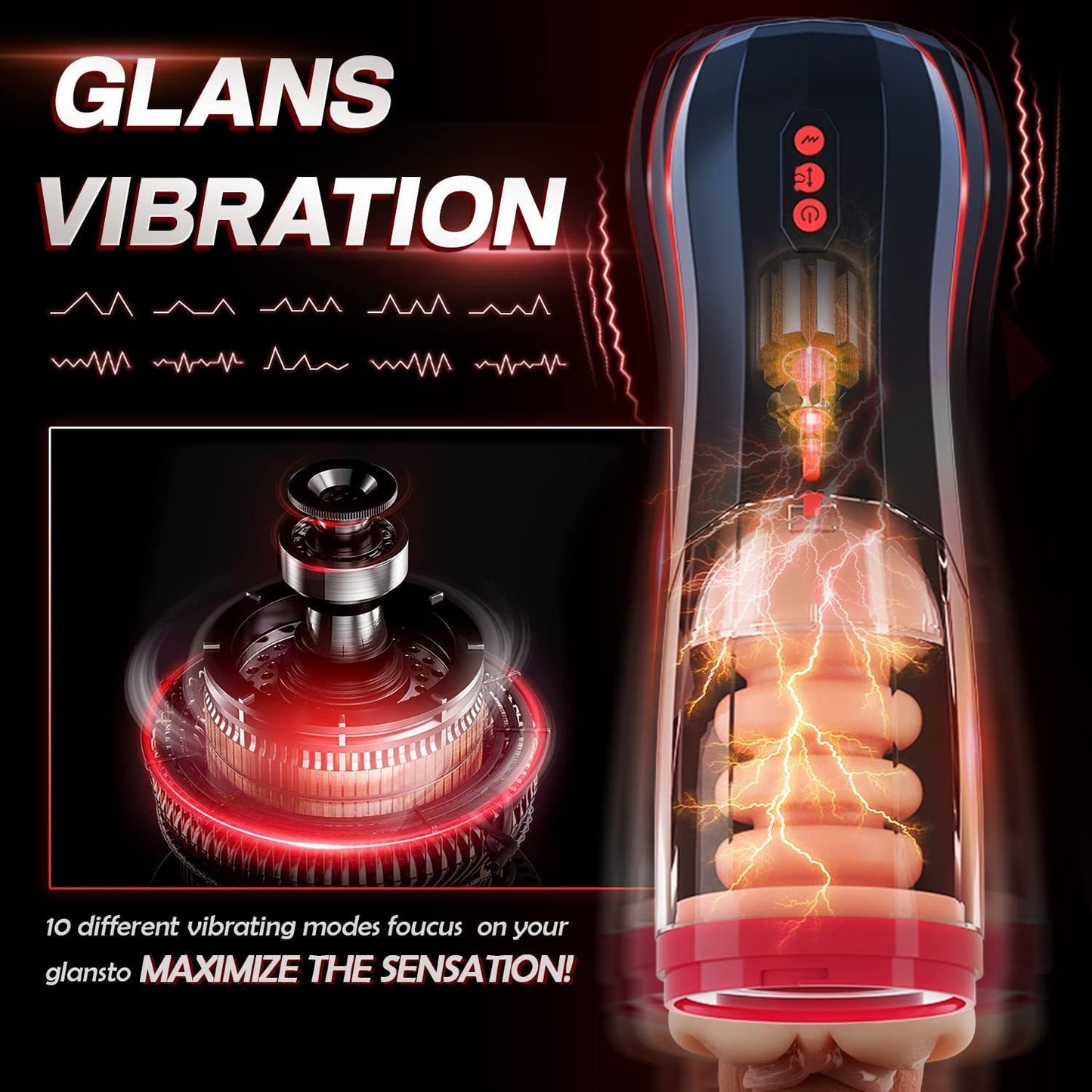 Titan Thrust - Fully Automatic Telescopic Masturbator for Ultimate Male Pleasure.