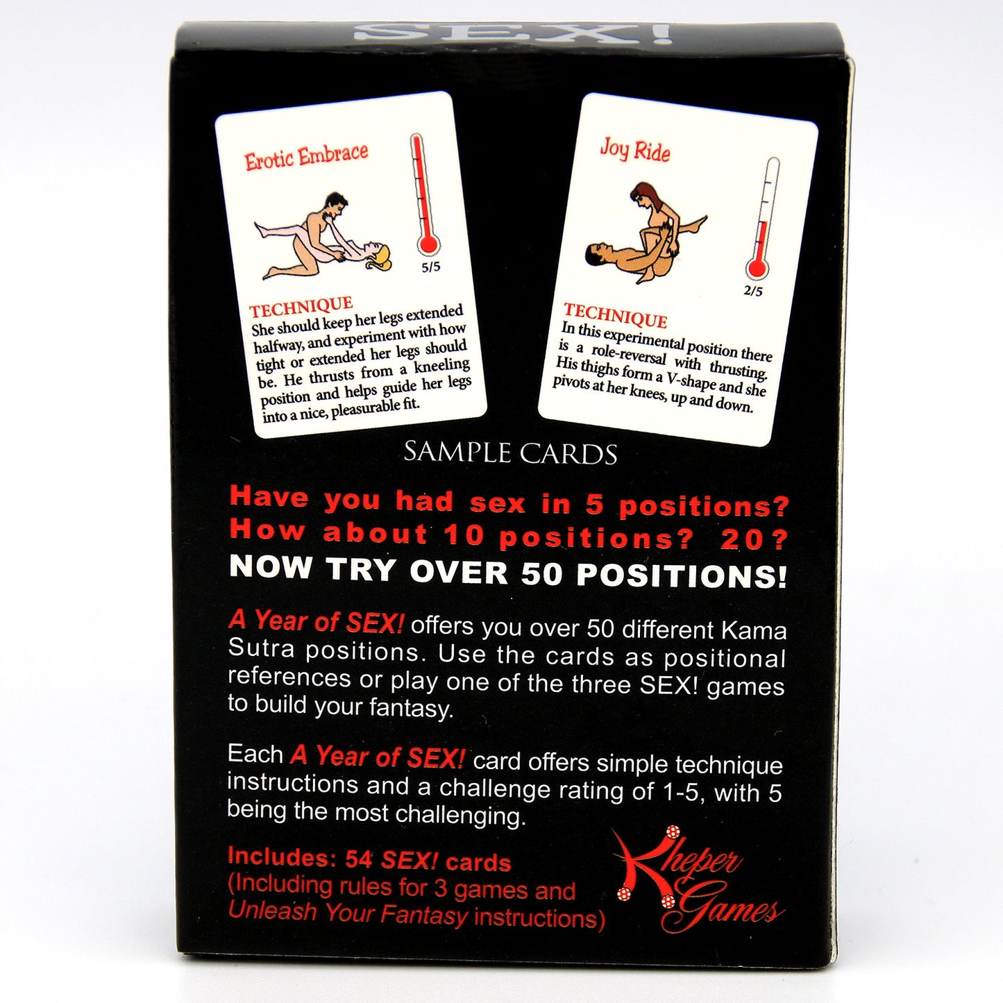 Kama Sutra Spark Position Cards.