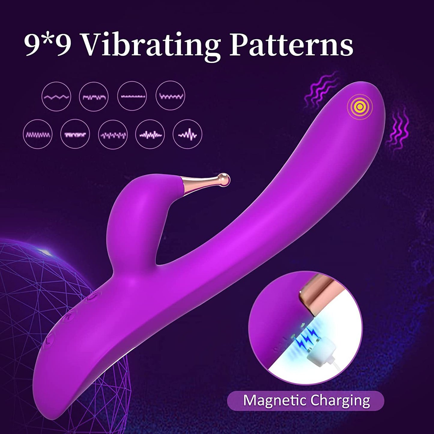 AquaThrust - Precision Spear Vibrator for Deep Point Pleasure.