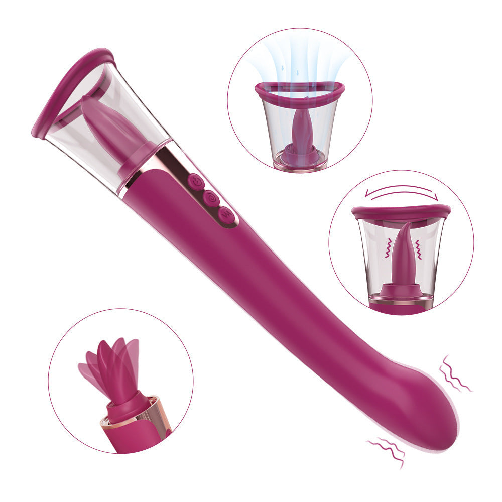 Satin Flicker - Licking & Teasing Vibrator for Ultimate Arousal.