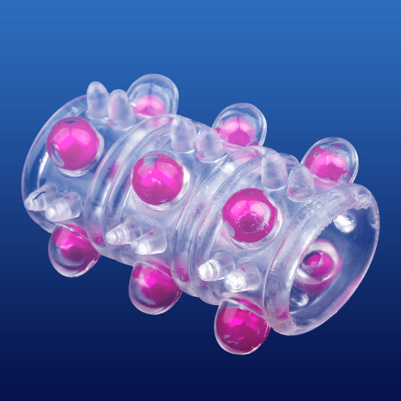 Best sexy Crystal Men's Pearl Horseshoe Ring Sheep Eye Preputial Penis Ring Product for Adults - Nikita Studio