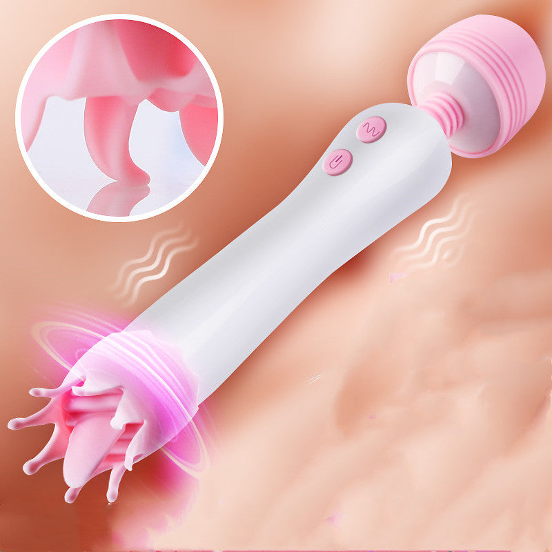 Best Multi Frequency Female Tongue Licking AV Stick Charging Vibration for Adults - Nikita Studio