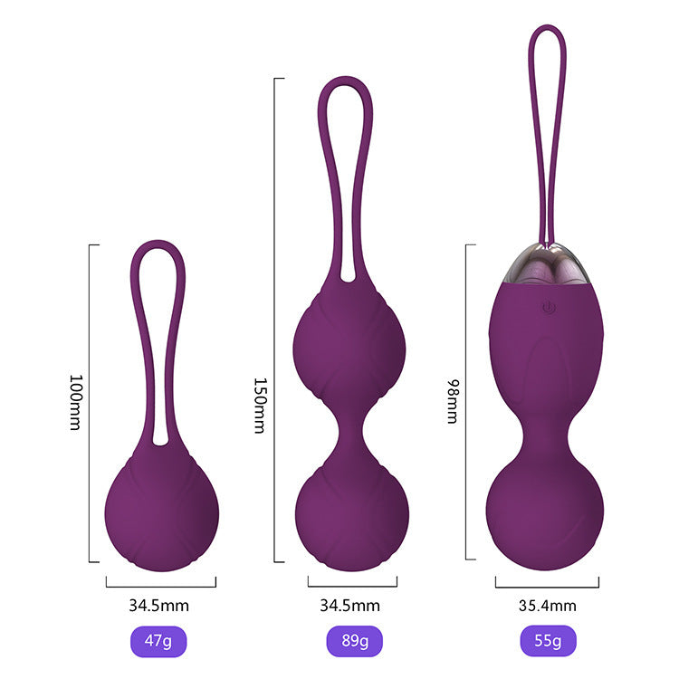 PulseSphere - 2-in-1 Vibrator Ball with Wireless Remote and USB Charging for Ultimate Pleasure.