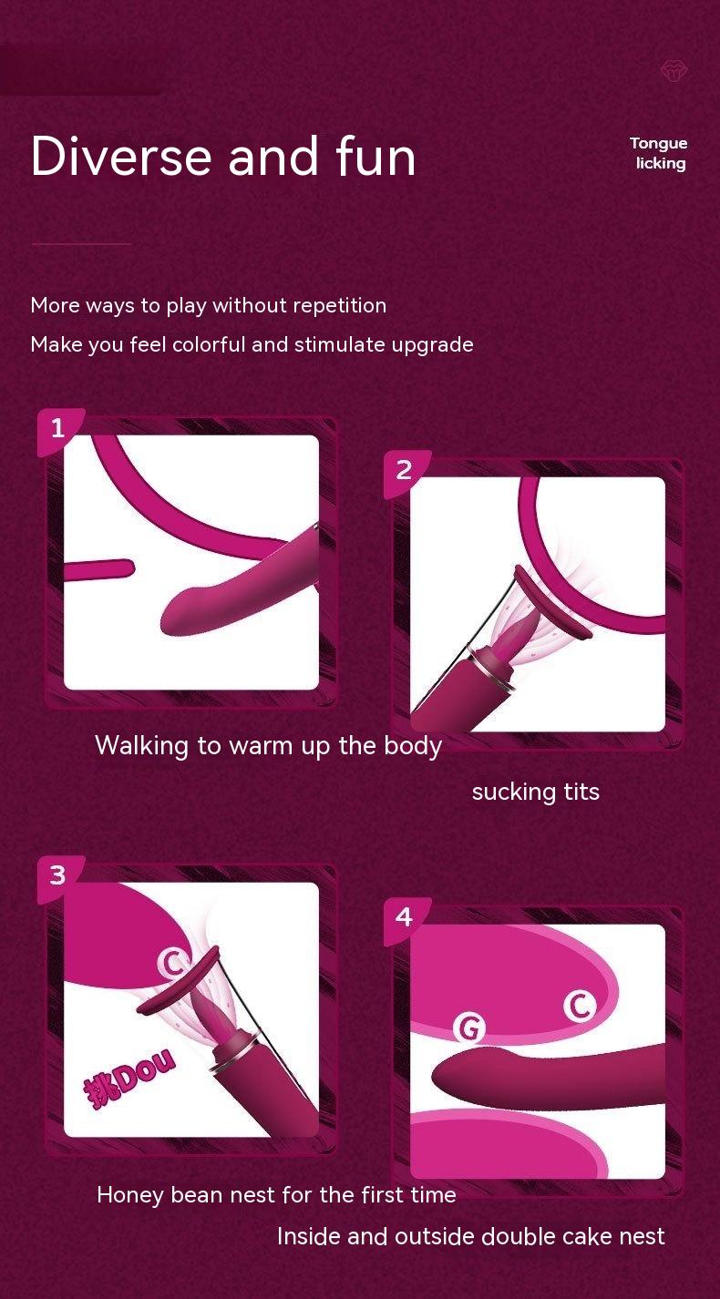Satin Flicker - Licking & Teasing Vibrator for Ultimate Arousal.