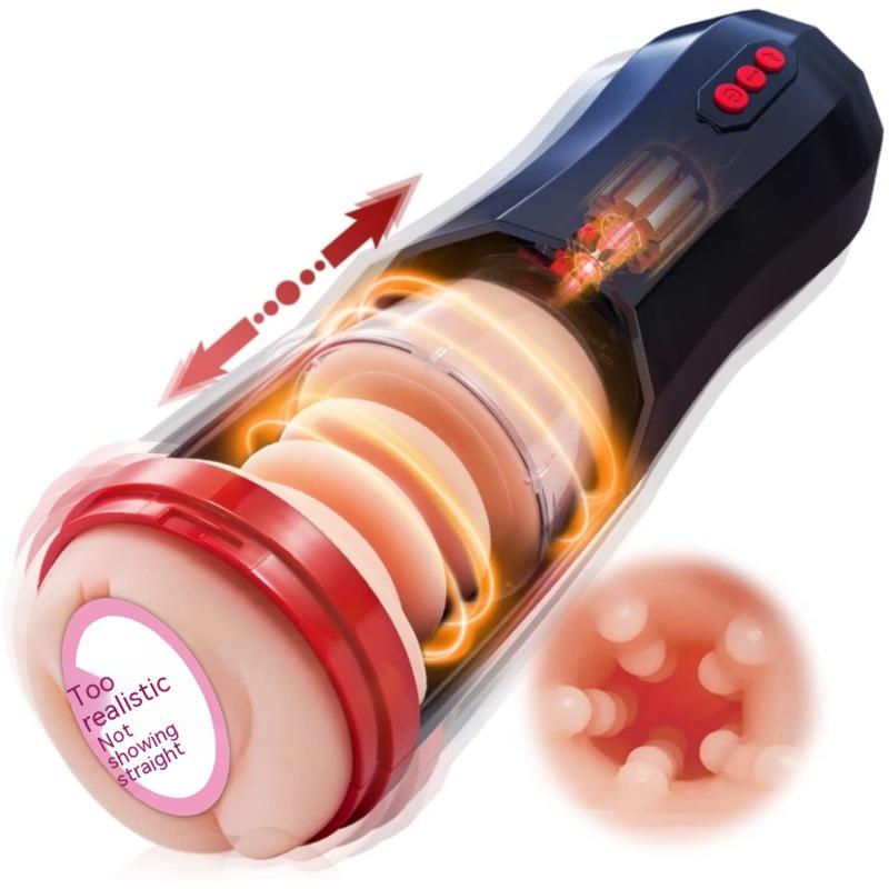 Titan Thrust - Fully Automatic Telescopic Masturbator for Ultimate Male Pleasure.