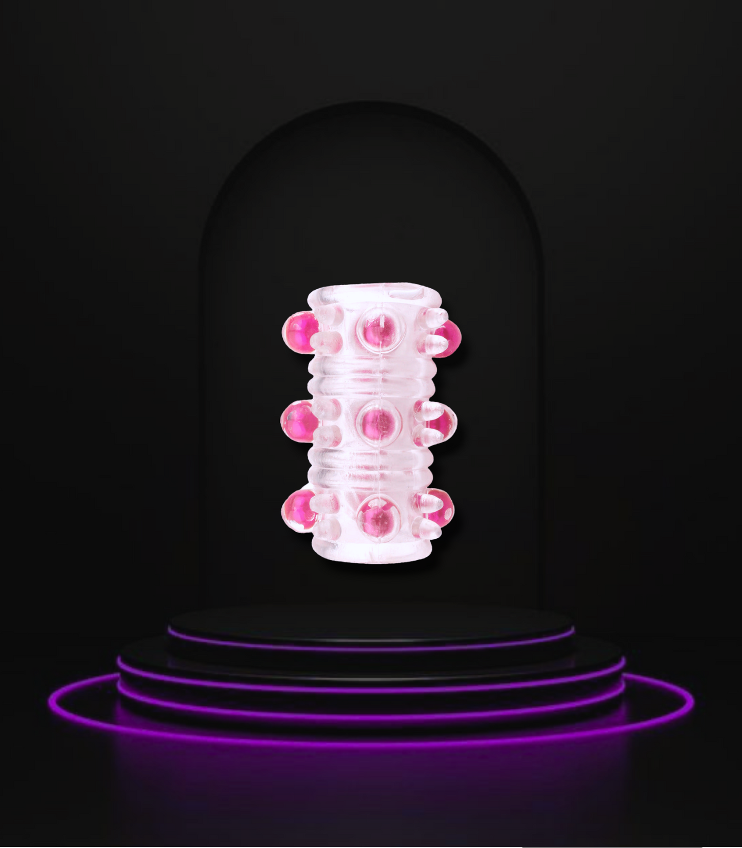 Best sexy Crystal Men's Pearl Horseshoe Ring Sheep Eye Preputial Penis Ring Product for Adults - Nikita Studio