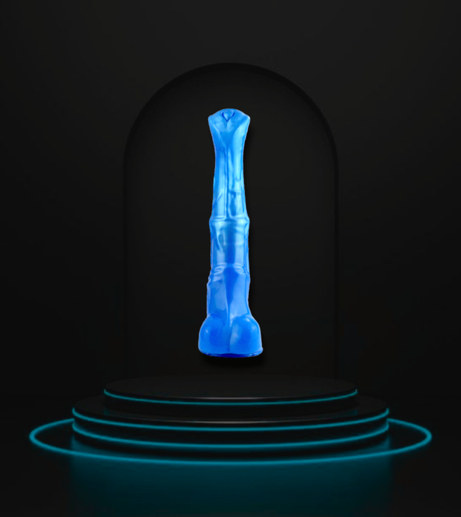 Fantasy Glow Oversized Dildo ( 39 cm ).