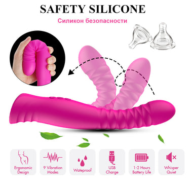 Velvet Ember - Rechargeable Silicone Wand Massager.